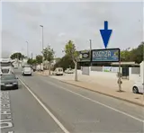 Valla publicitaria en la carretera San Pedro-San Javier en dirección al centro comercial Dos Mares